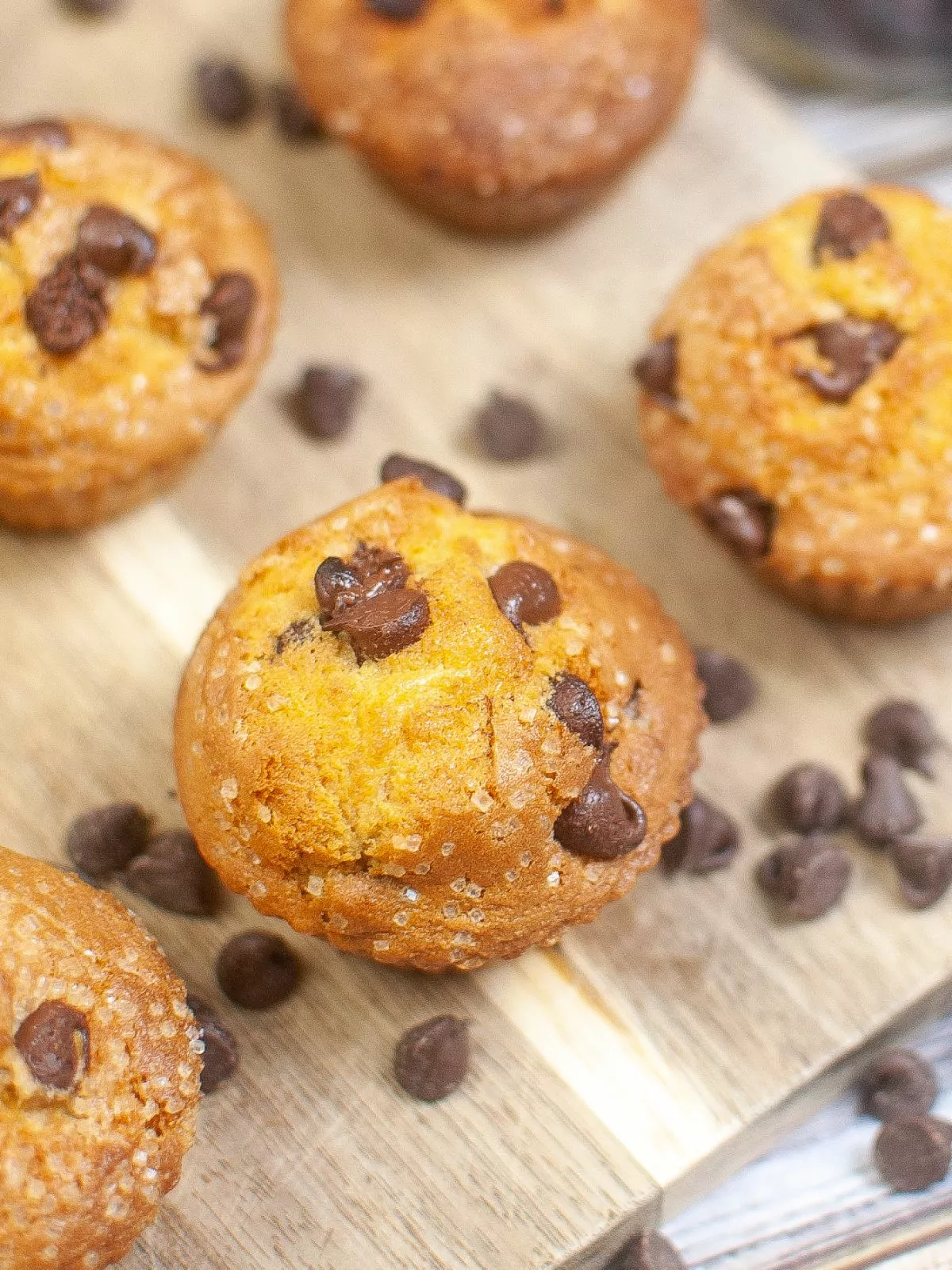 Close up of baked muffins