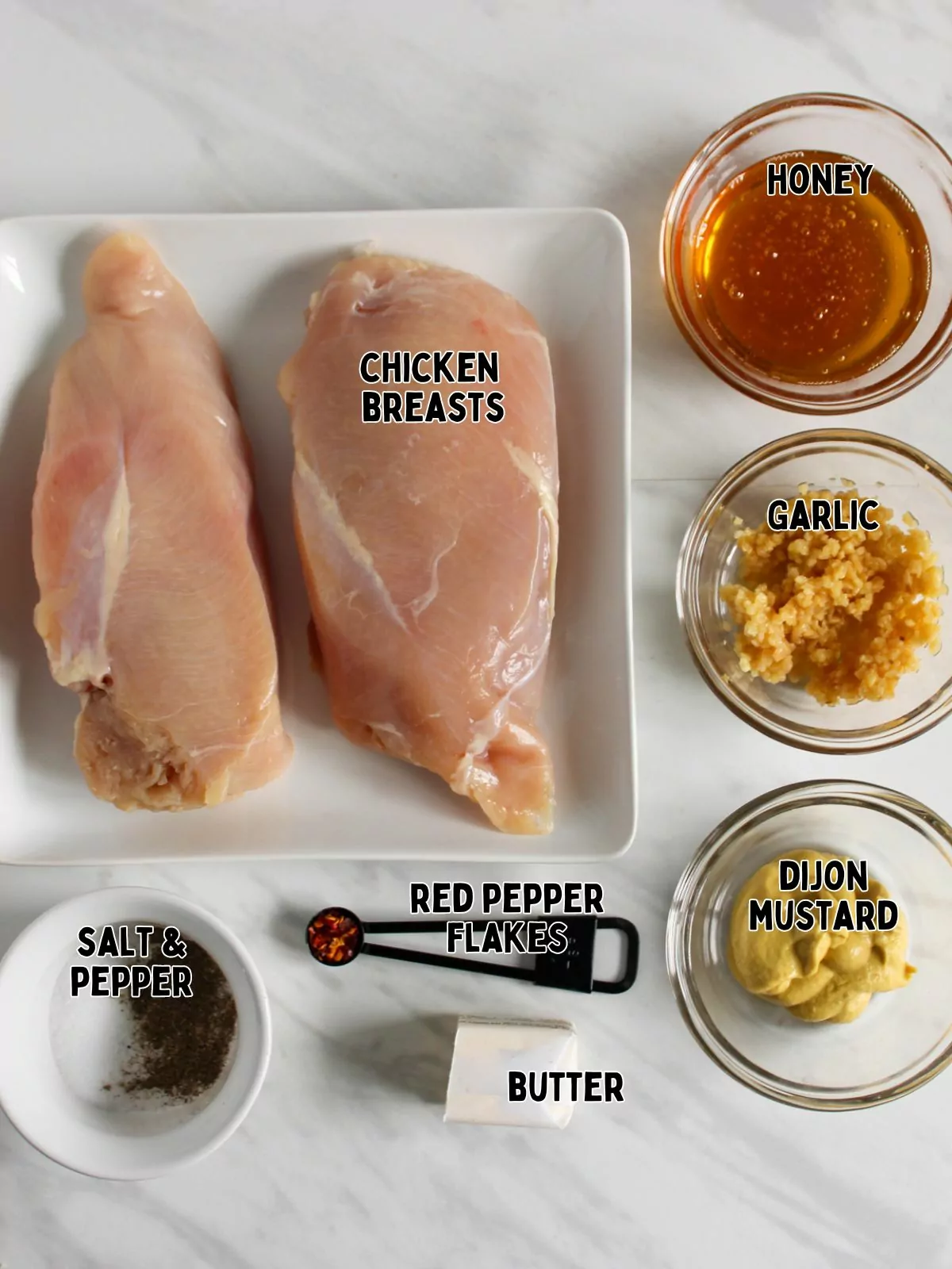 Ingredients to make Chicken Cutlets with no Breading