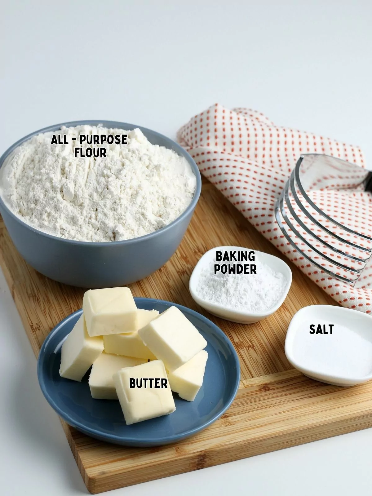 ingredients to make homemade bisquick mix