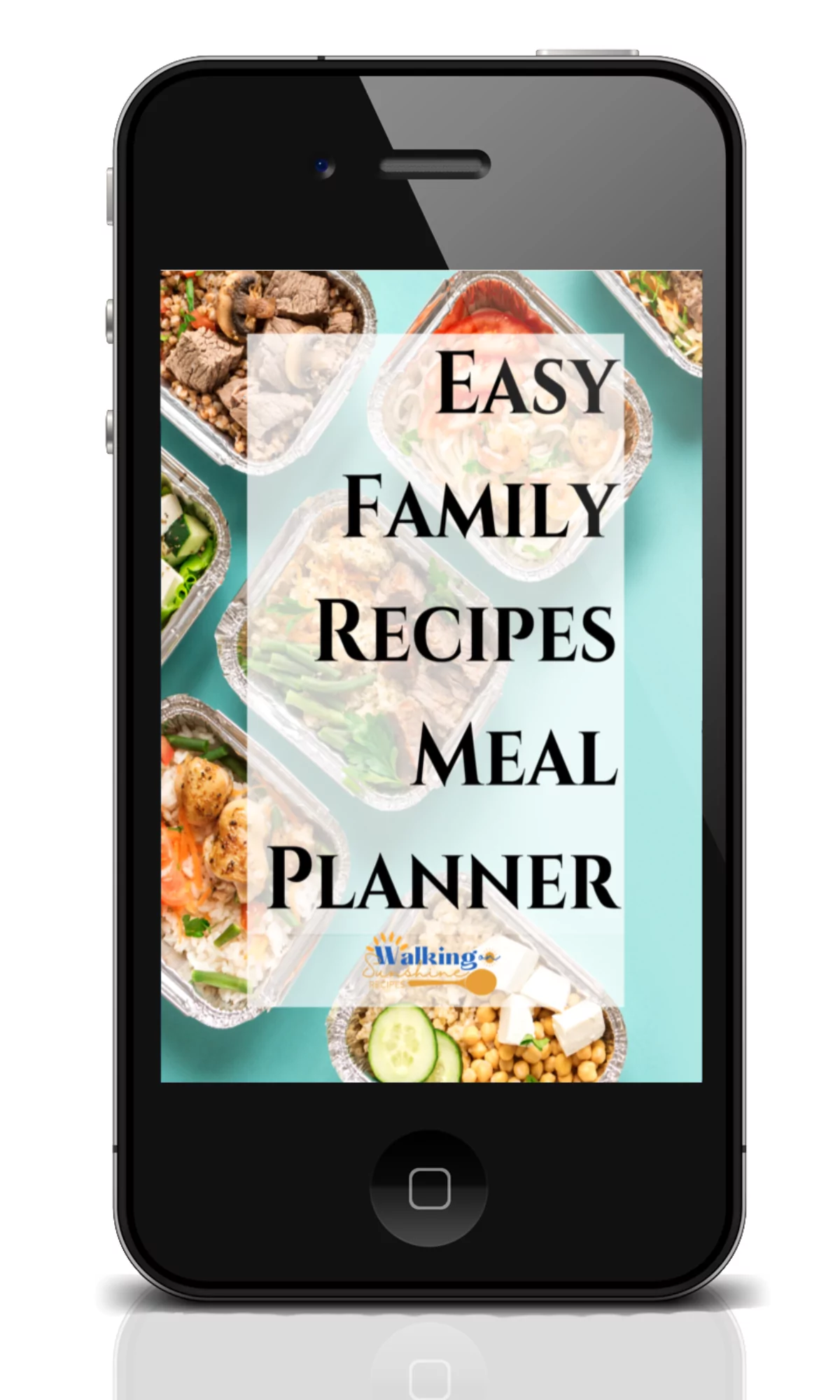 meal planner promo cell phone.