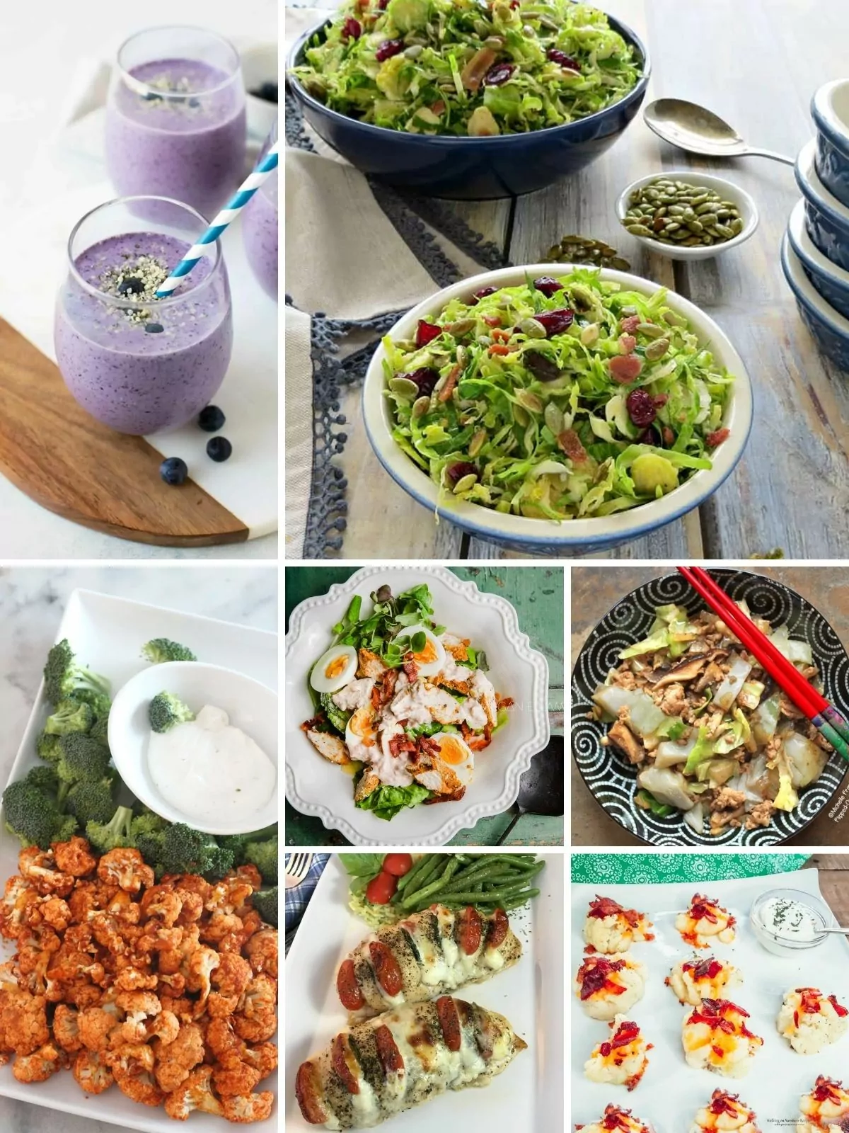 7 different keto recipes.