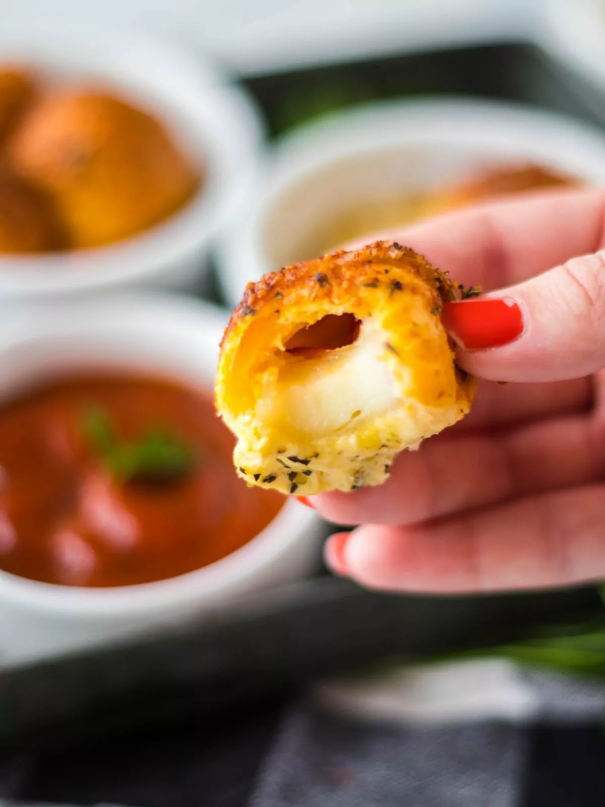 inside of pizza bread showing the melted cheese