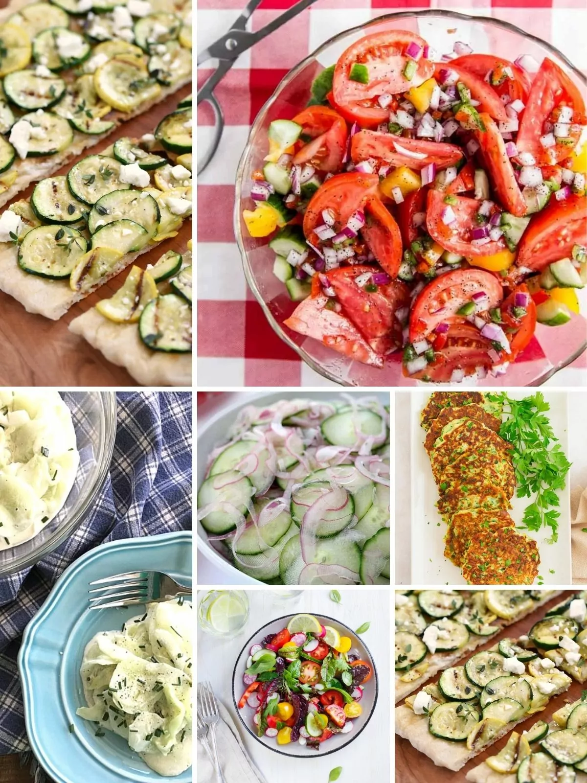 a collection of different recipes using farm fresh vegetables.