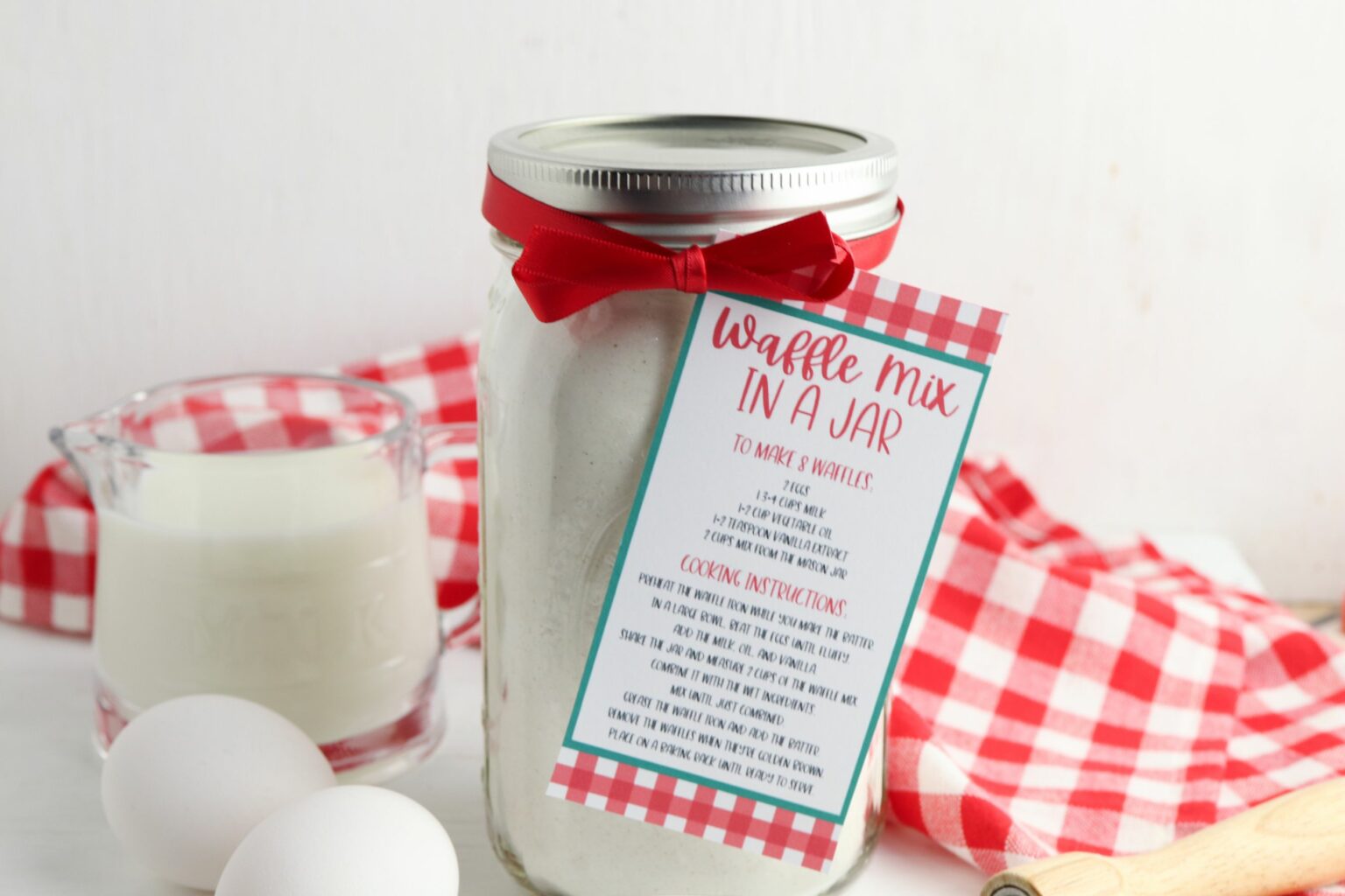 Waffle Mix In A Jar Walking On Sunshine Recipes waffle-mix-in-a-jar-walking-on-sunshine-recipes