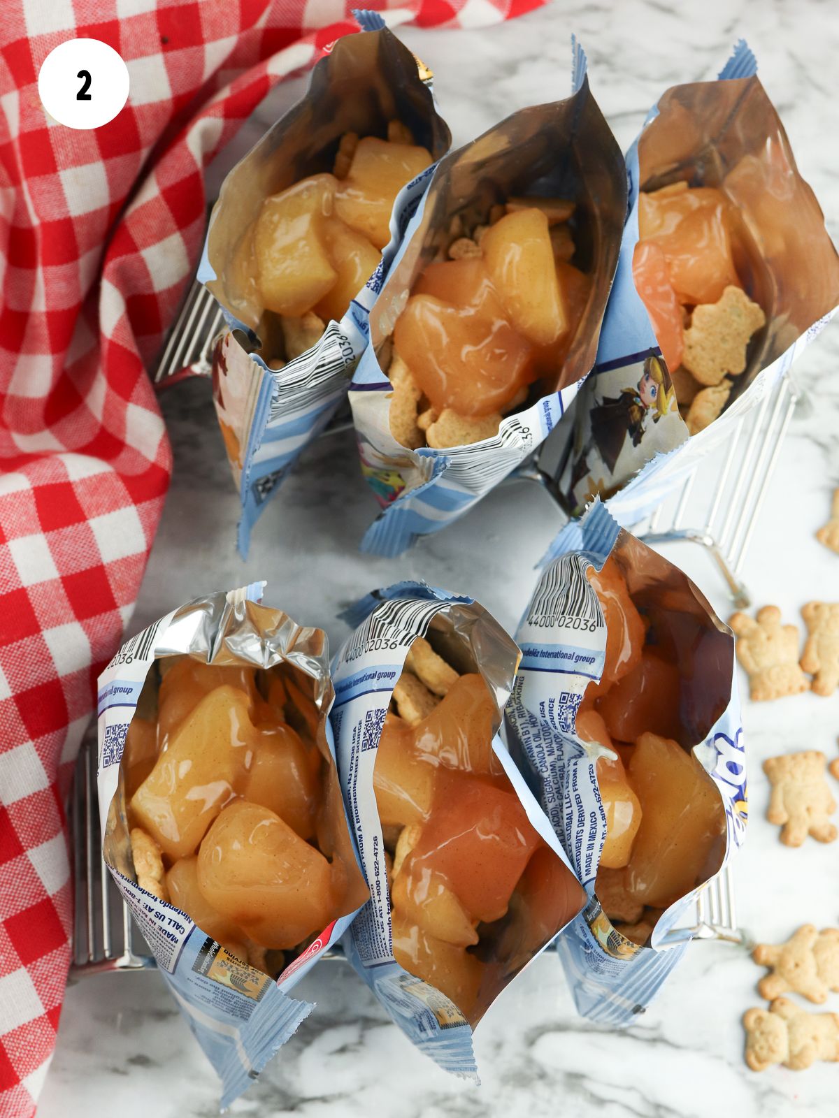 apple pie filling added to the bags of teddy grahams