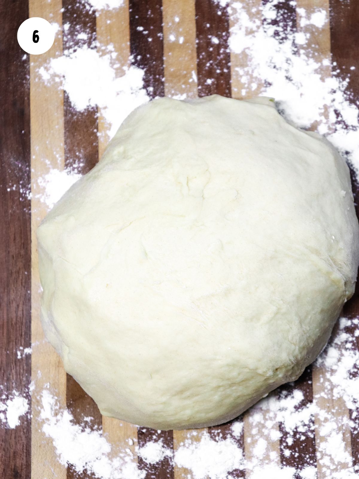 dough on a floured cutting board