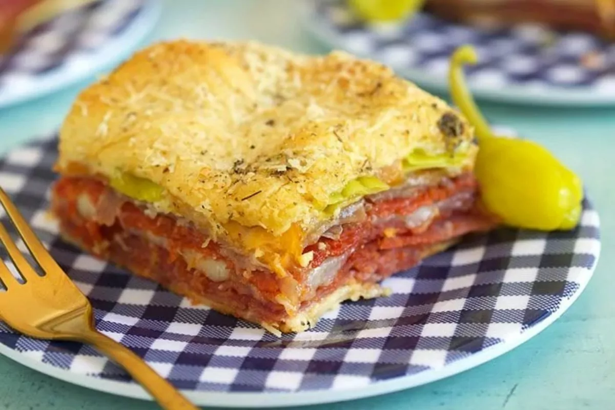 Easy Antipasto Squares.