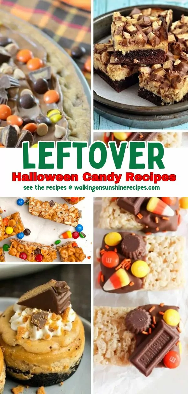 Leftover Candy Recipes pin.