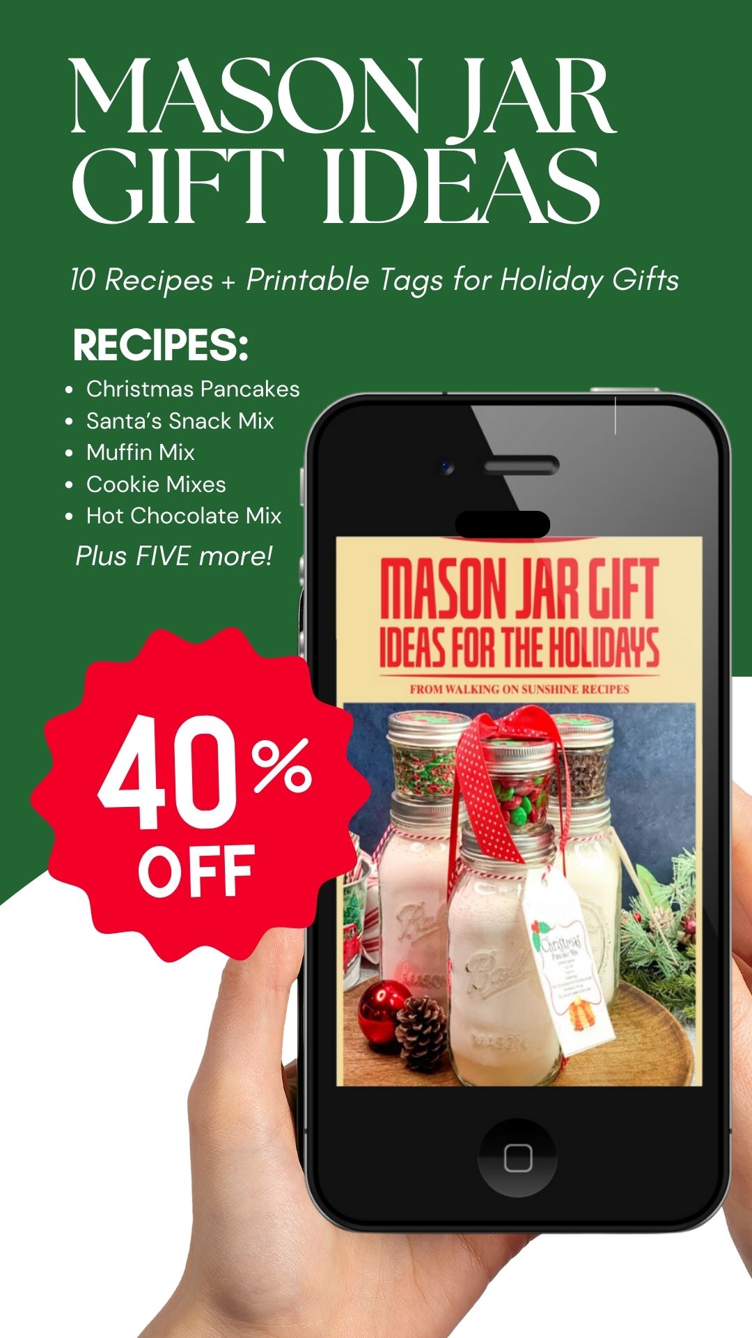 mason jar gifts cell phone promo.