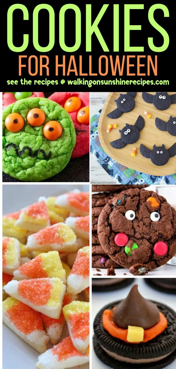 a collection of halloween cookie recipes.