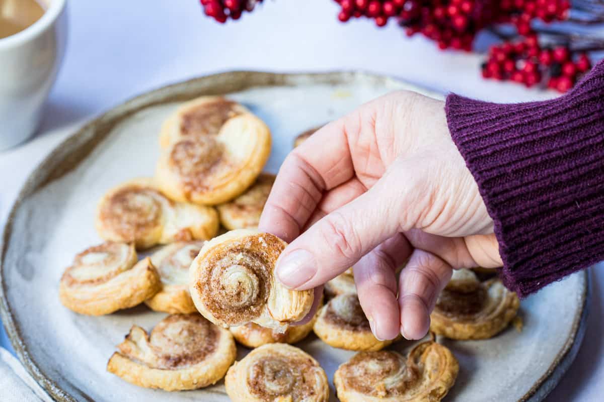 mini cinnamon swirls.