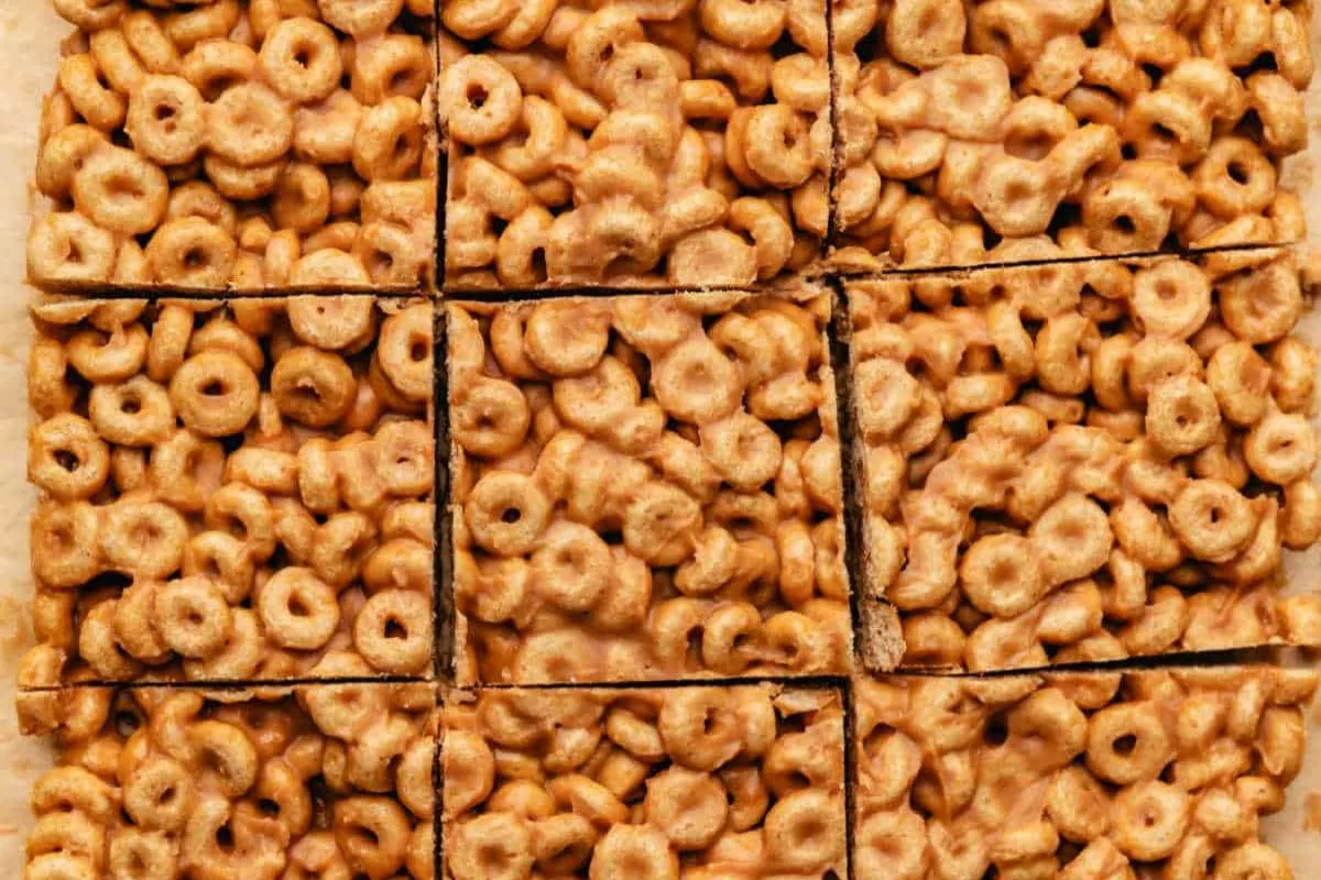 sheet bars of Peanut butter cheerio