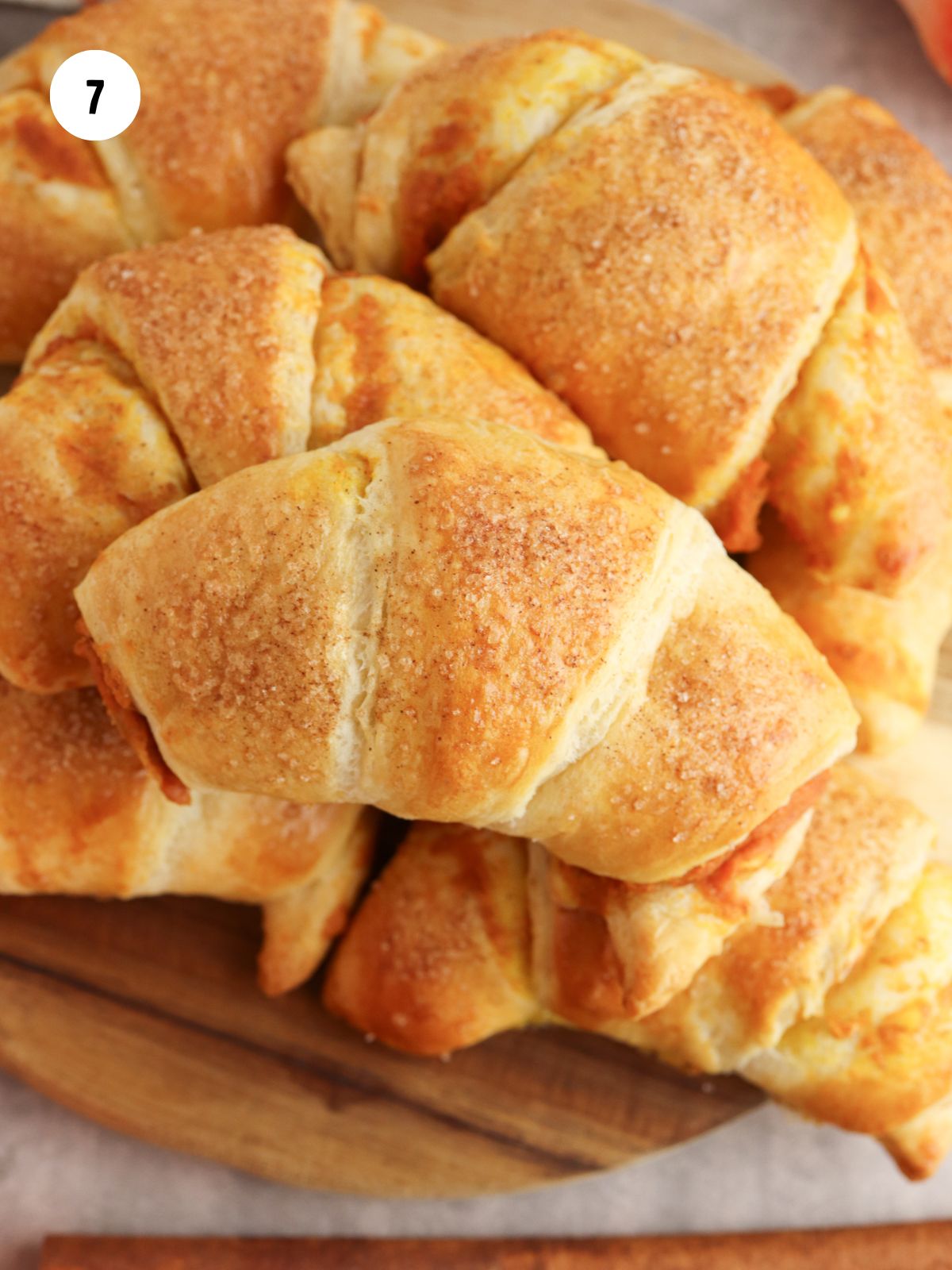 baked Pumpkin Cream Cheese Crescents