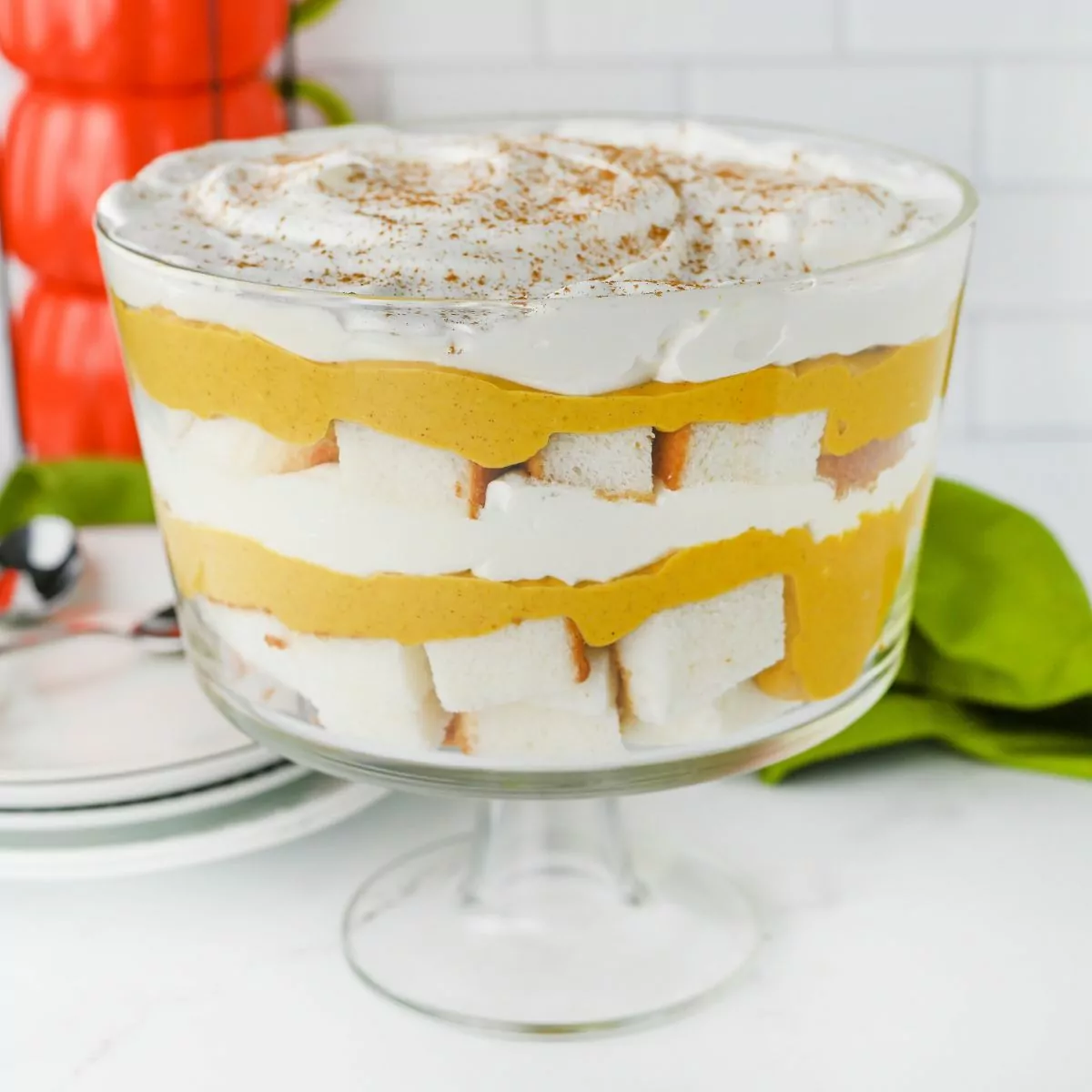 Pumpkin Angel Food Cake Trifle