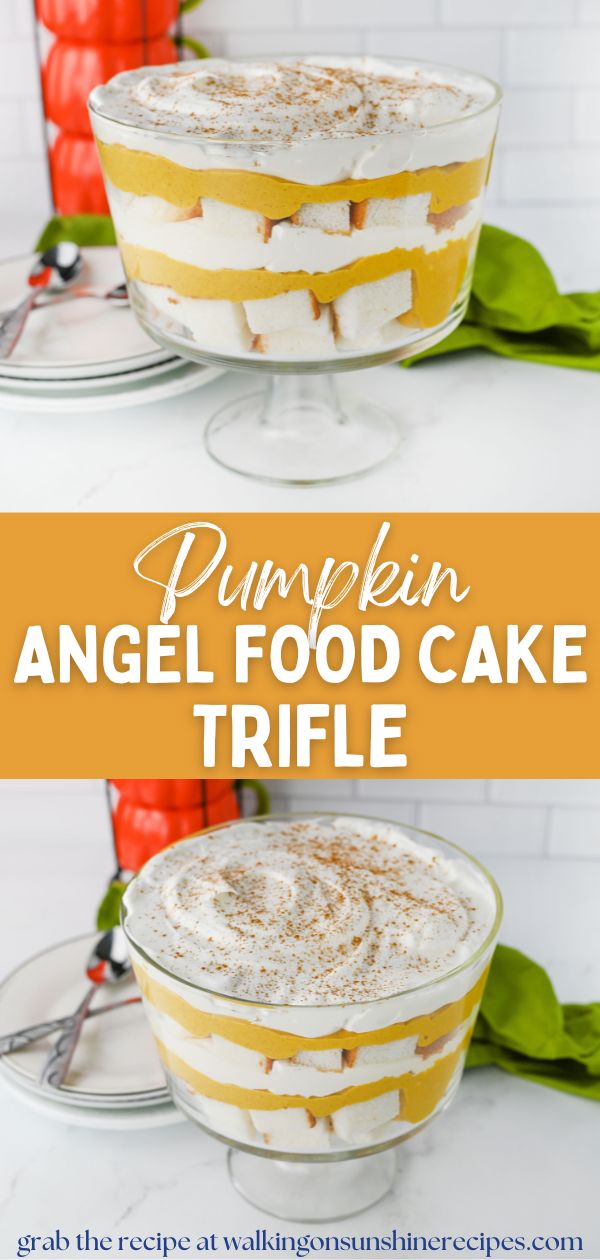 Pumpkin Angel Food Cake Trifle Pin