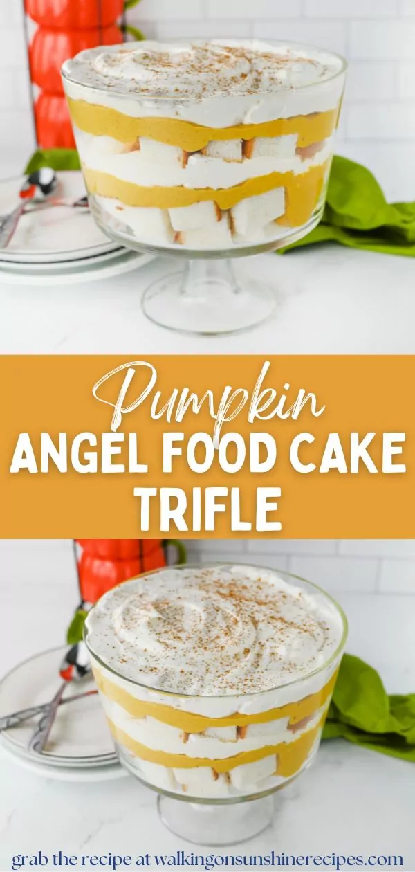 Pumpkin Angel Food Cake Trifle Pin