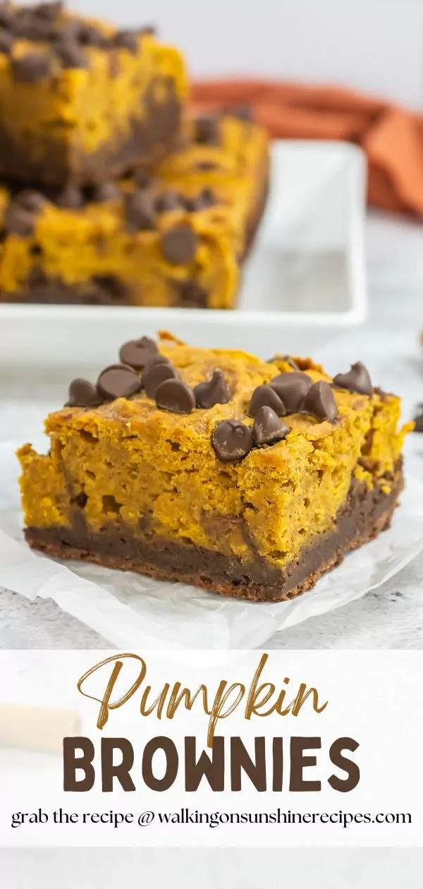 Pumpkin Brownies Pin