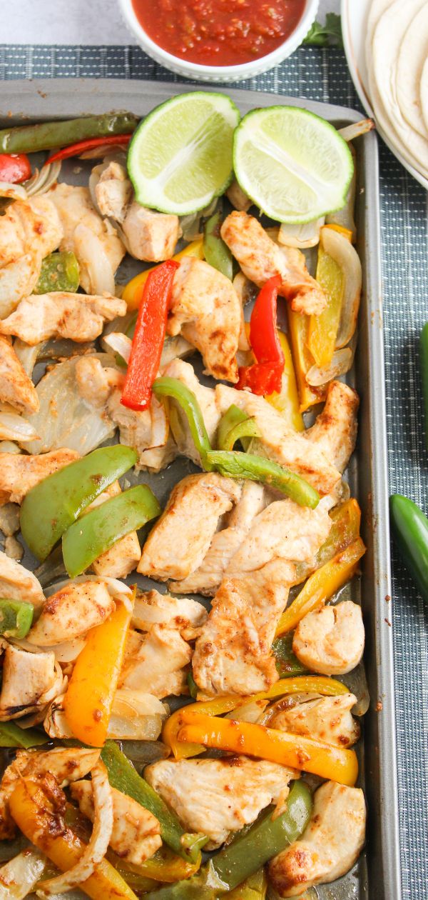 Sheet Pan Chicken Fajitas Pin