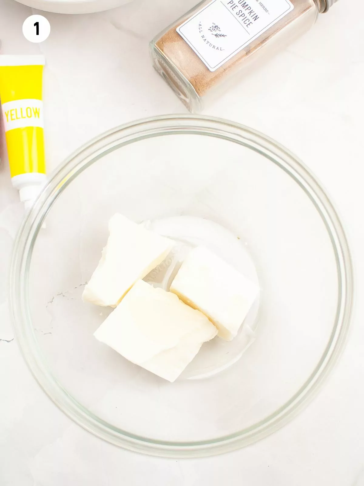 white almond bark in bowl.