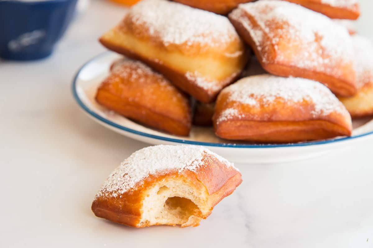 puff pastry with a dusting of powdered sugar