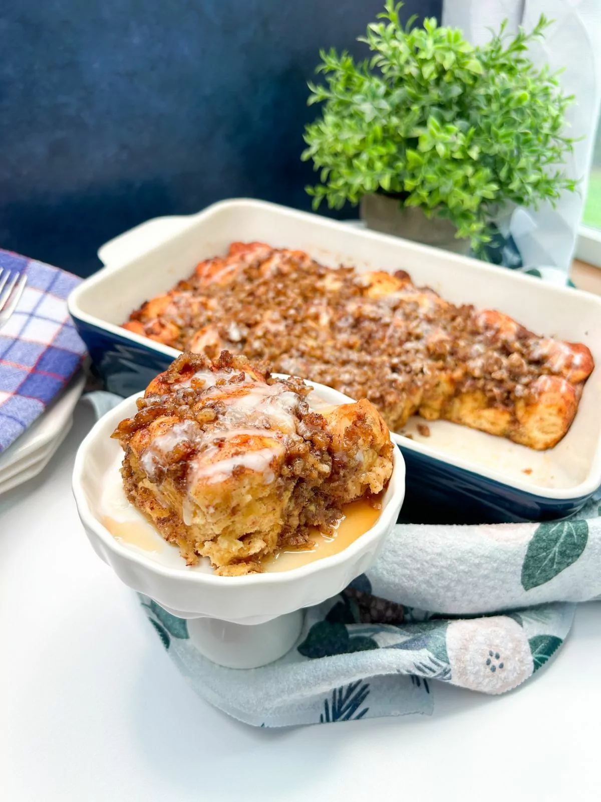 first hero Breakfast Casserole with Cinnamon Rolls and Sausage