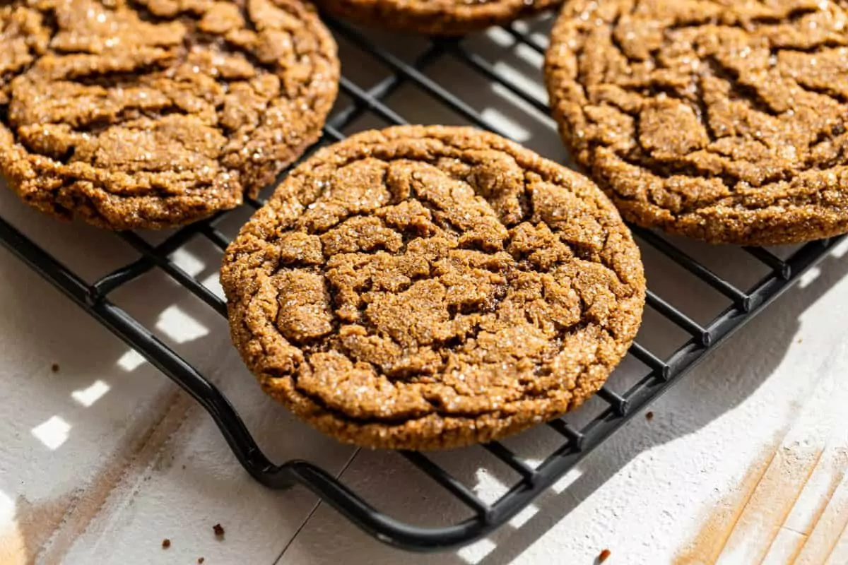 a piece of cookie in a tray