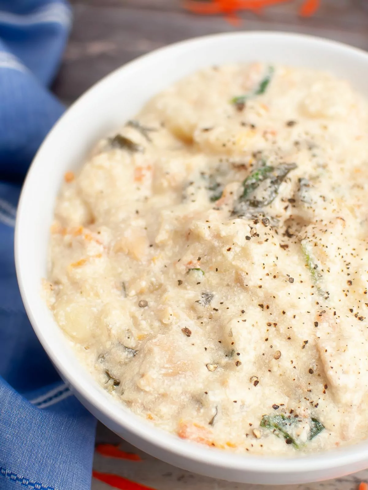 bowl of chicken gnocchi soup 