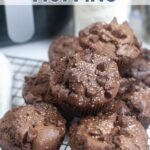 Air Fryer Chocolate Muffins Pin