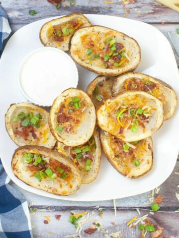 Air Fryer Potato Skins in Minutes!-Cover image.