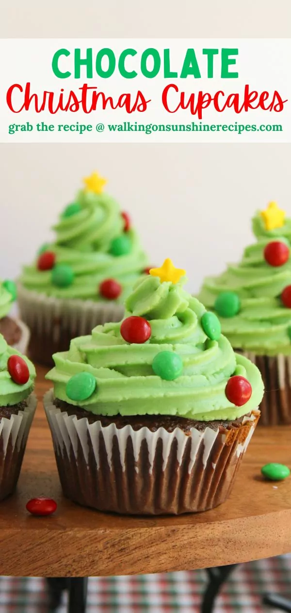 Chocolate Christmas Cupcakes Pin