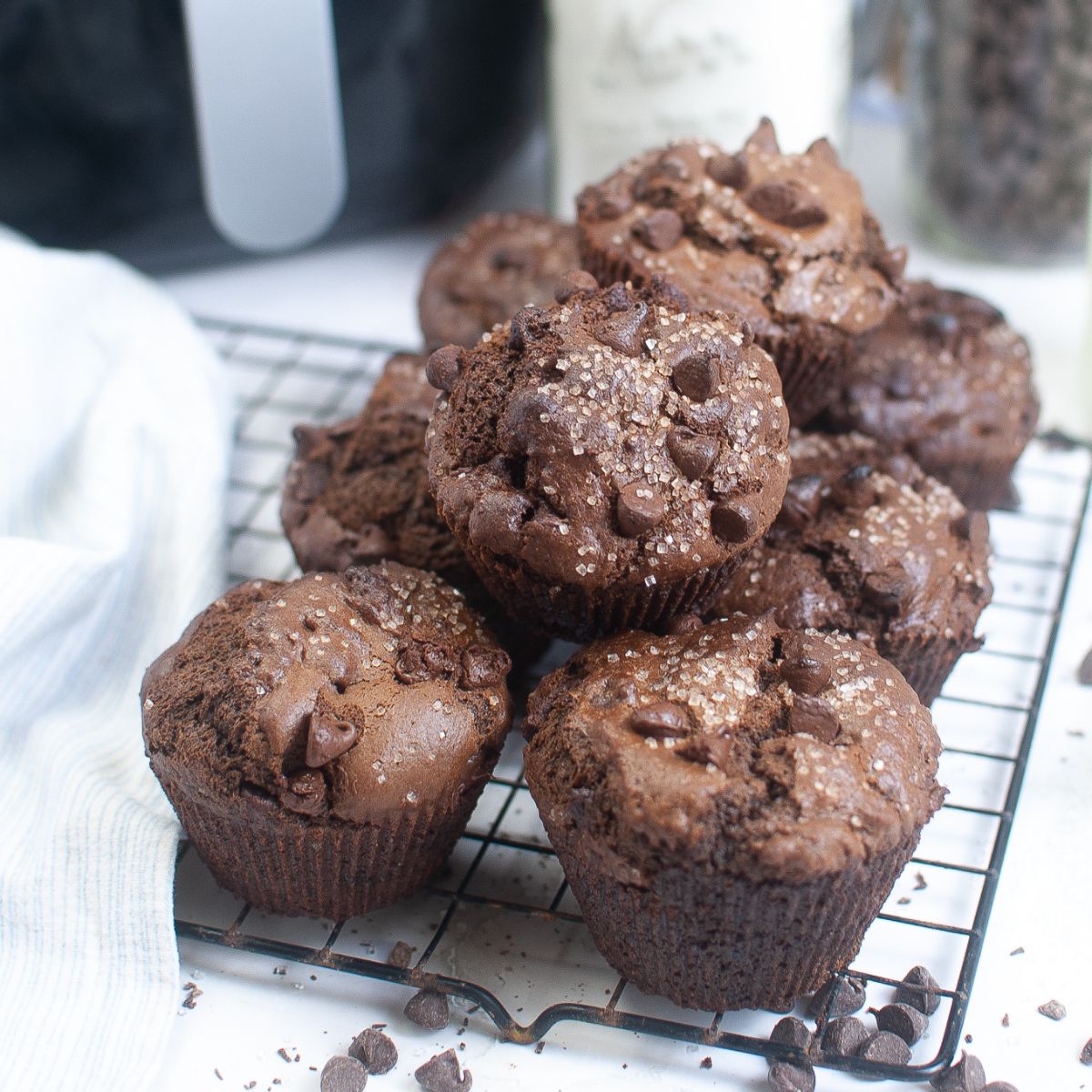 Air Fryer Chocolate Muffins