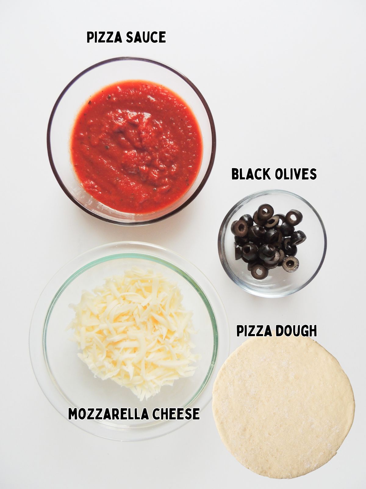 ingredients for pizza.