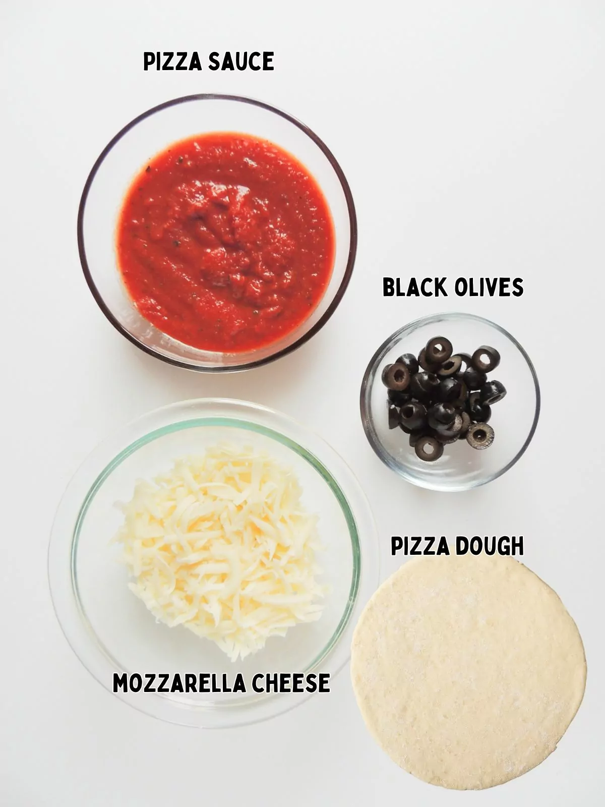 ingredients for pizza.