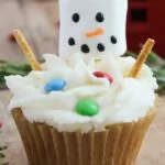 Melting Snowman Cupcakes Pin