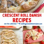 4 different recipes made with refrigerated crescent roll dough.