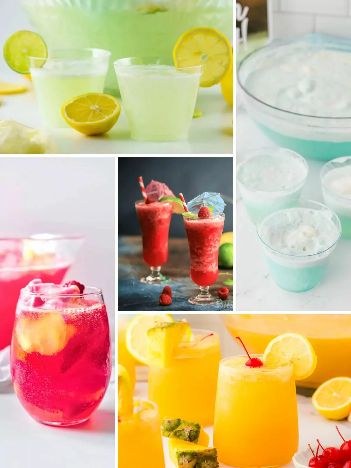 5 photos of punch recipes to serve for baby showers.