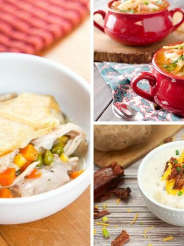 3 different recipes of Fall soup.