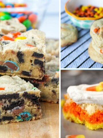 3 different recipes using leftover candy from Halloween.