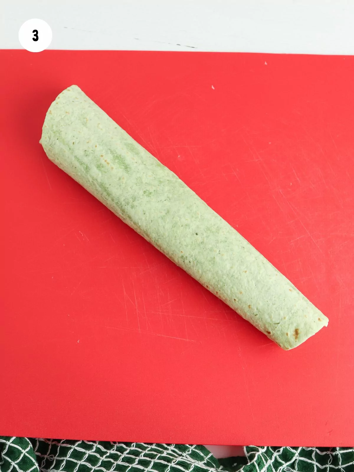 rolled up tortilla