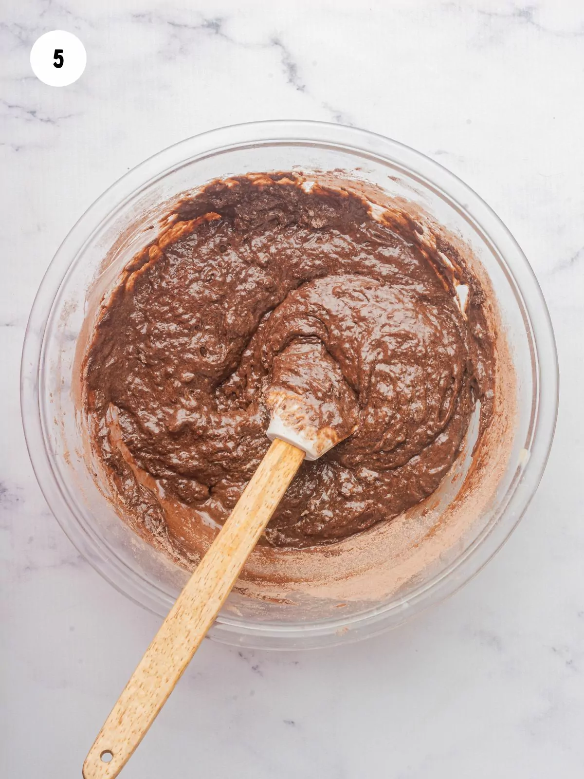 cake batter in a mixing bowl