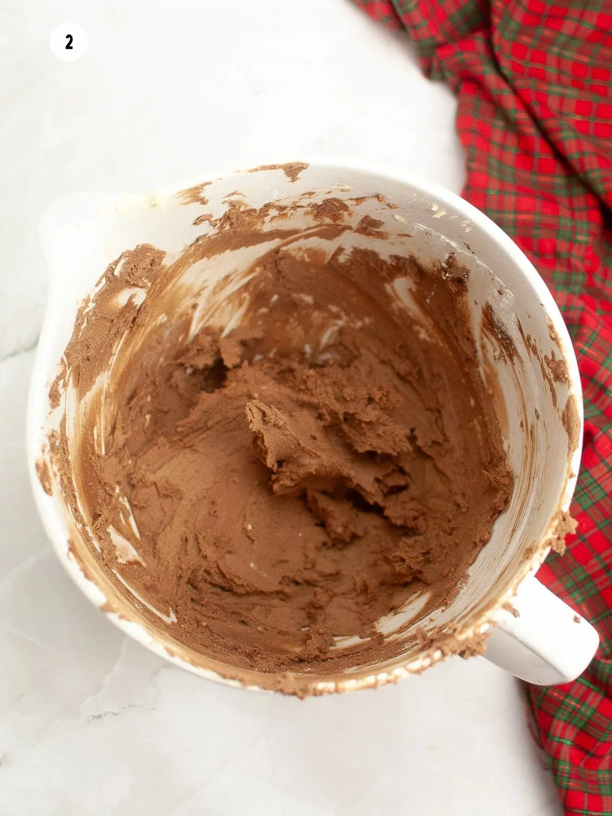 cookie dough combined in bowl.