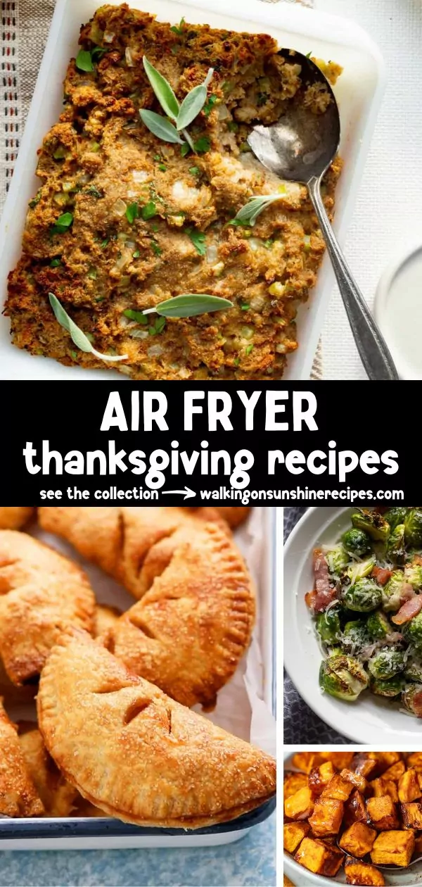 A collection of 4 recipes all made in the air fryer.