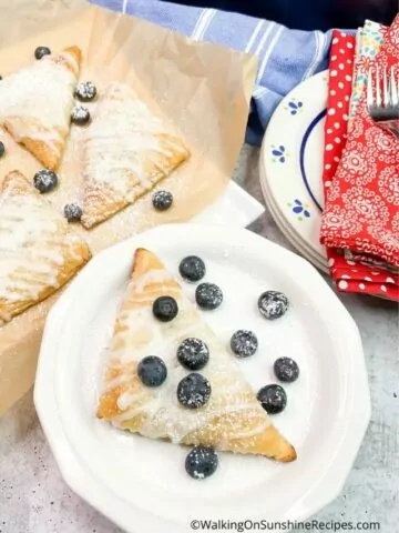 Blueberry Turnovers with Crescent Rolls-Cover image.