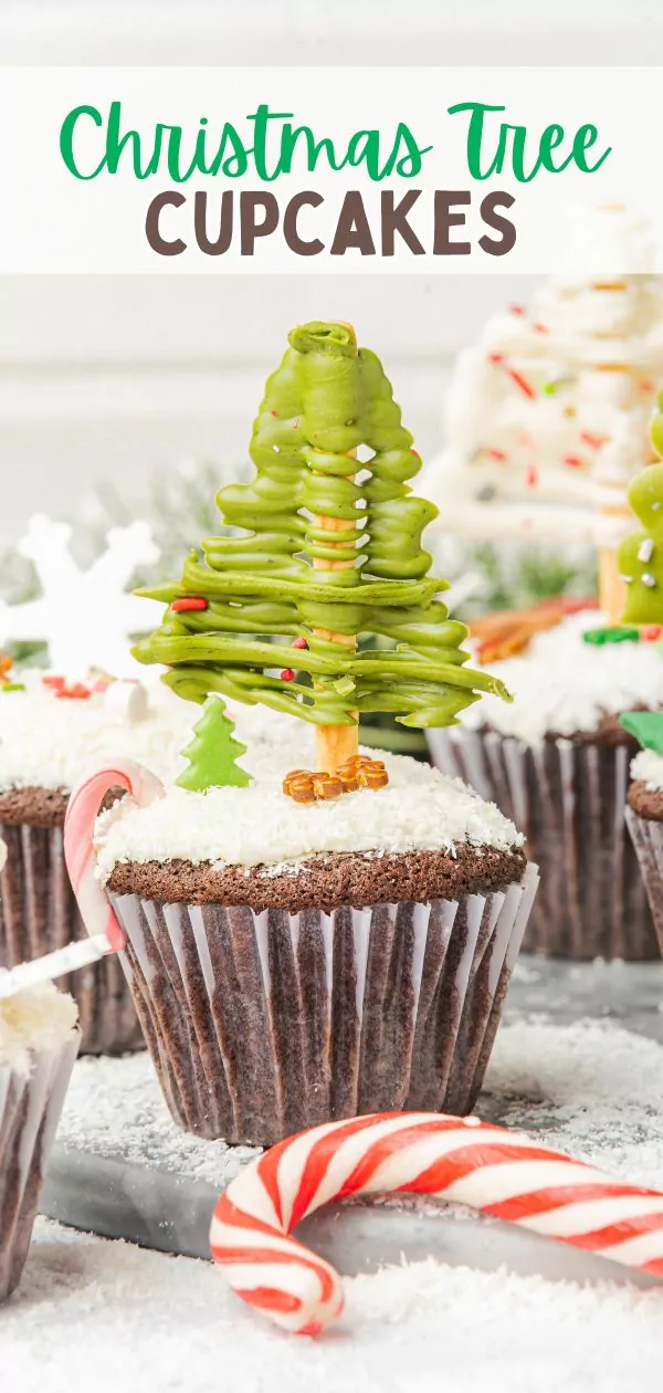 Christmas Tree Cupcakes Pin