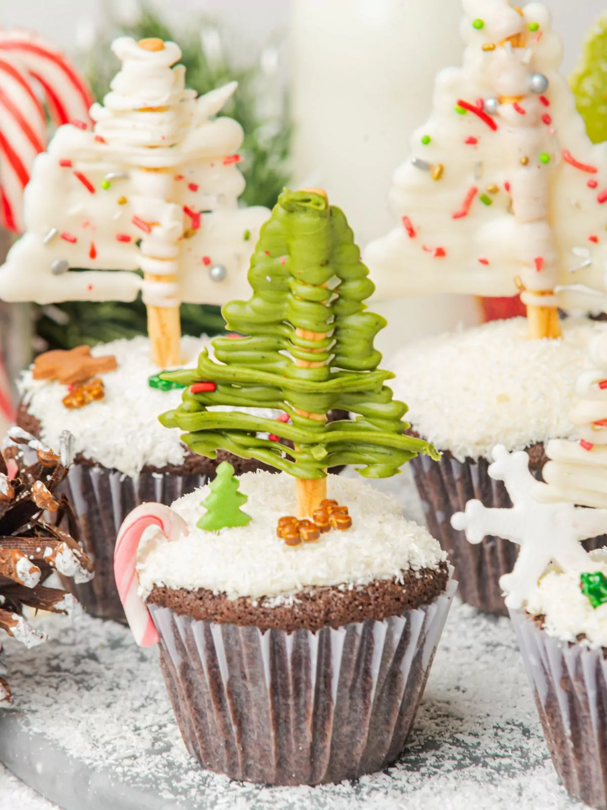 Christmas Tree Cupcakes