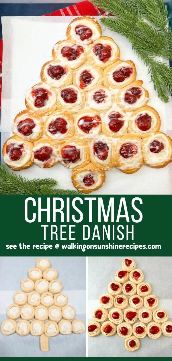 Christmas Tree Crescent Roll Danish with Cherry Pie Filling Pinterest.