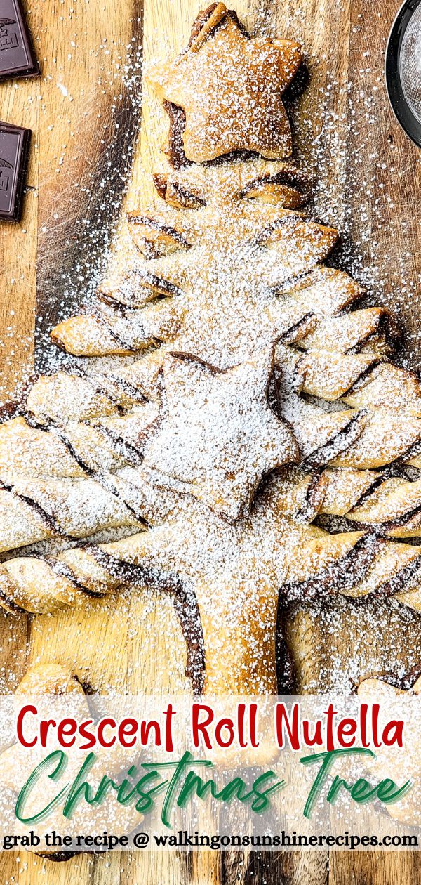 Crescent Roll Nutella Christmas Tree Pin