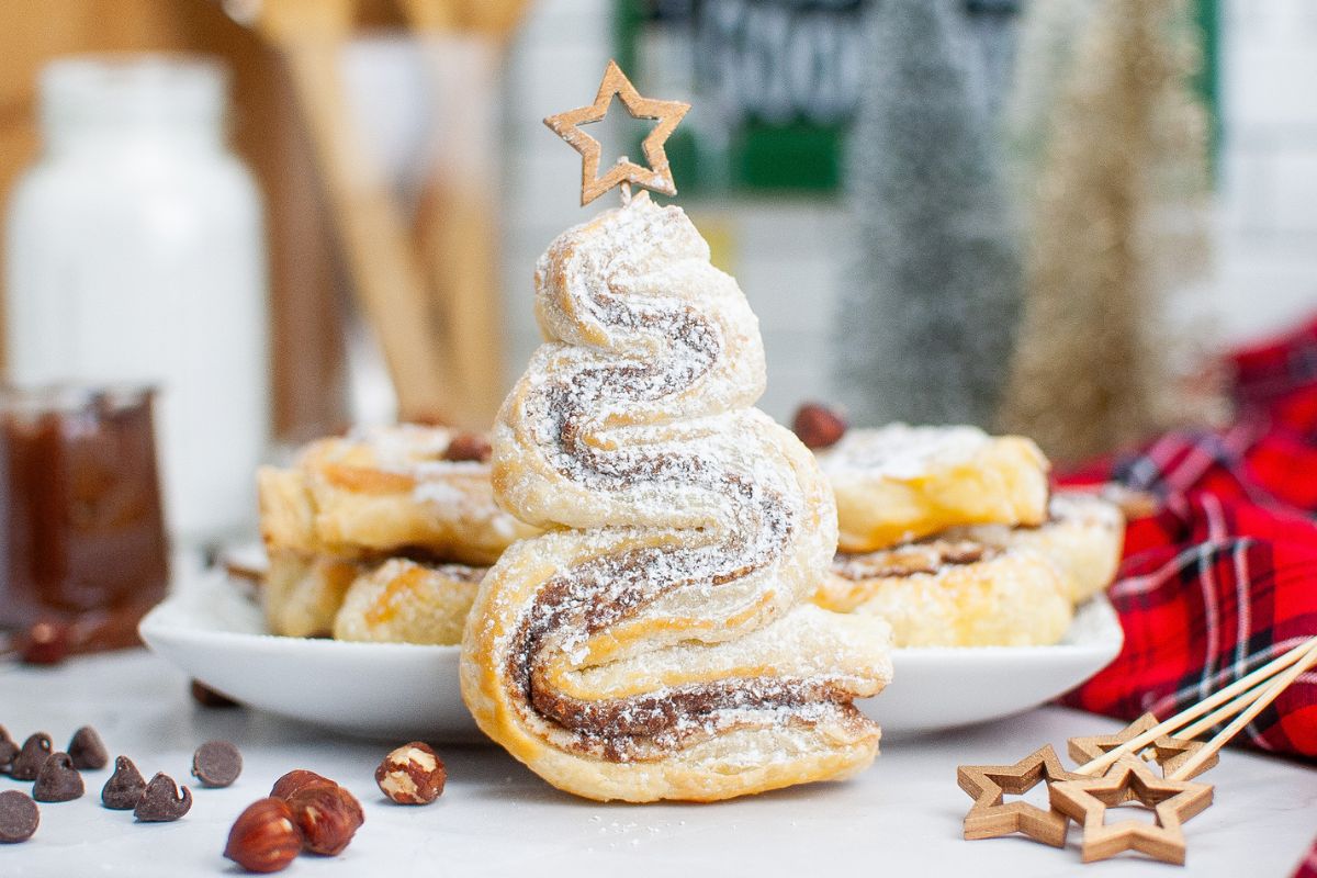 Nutella Christmas Tree on a star stick