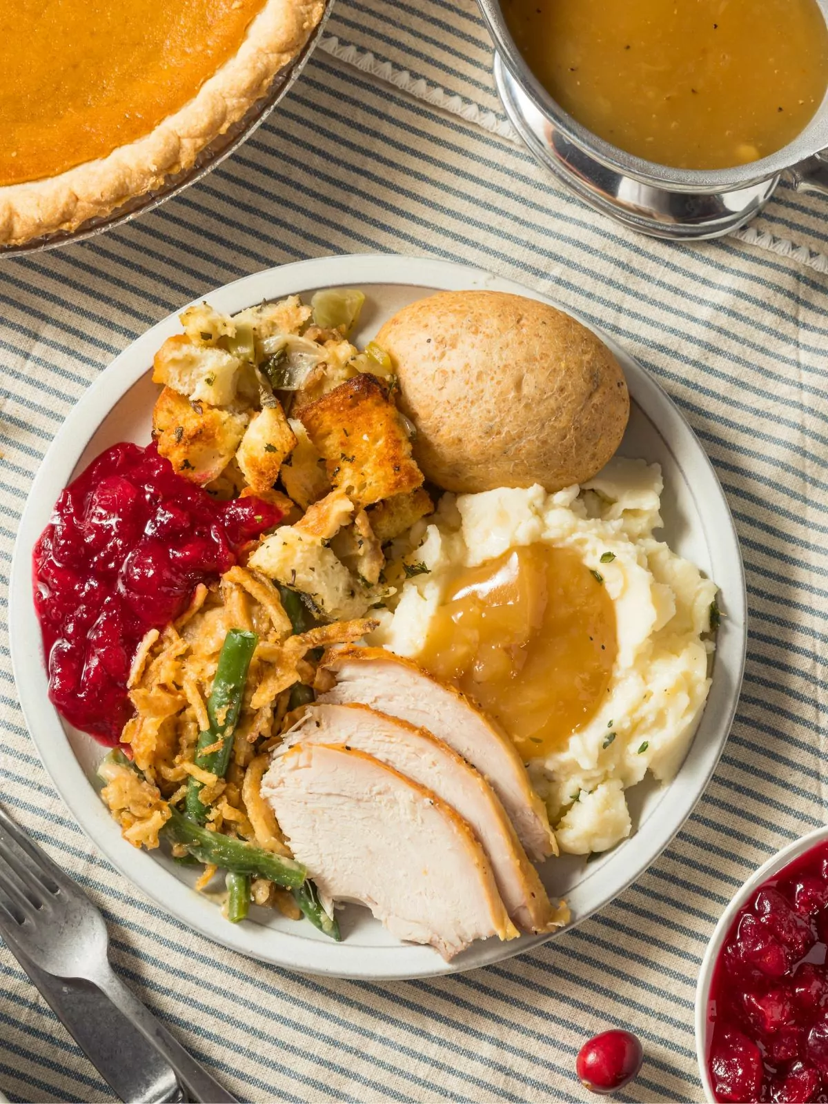 crock pot cranberry sauce served with turkey.