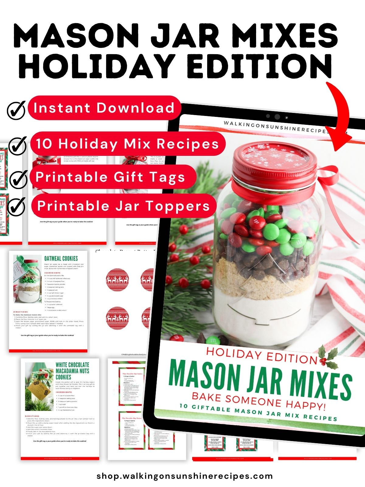 mason jar mixes ebook promo.